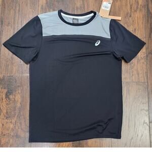 Asics Tee Men's Size Small Black Gray New